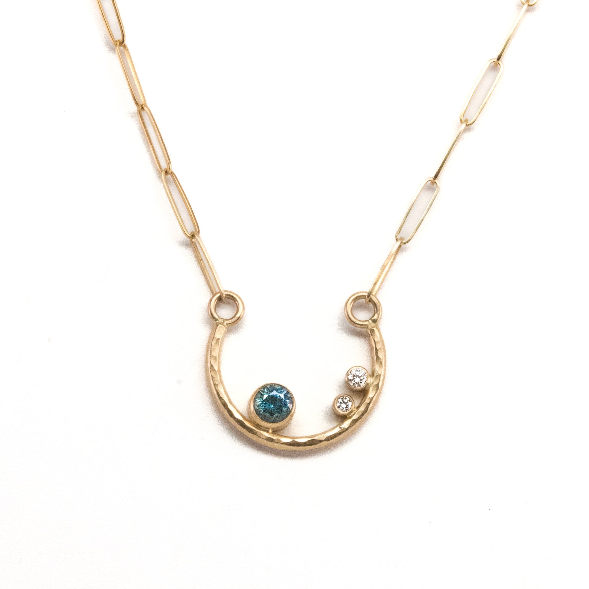 Equestrian Jewelry Diamond and white gold horseshoe pendant PEHS767 -  Churchwell's Jewelers